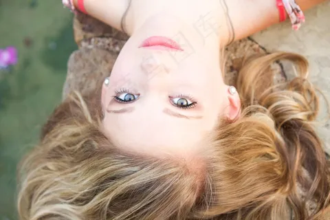 女孩,高级图片,植物园,水,金发 女孩,高级图片,植物园,水,金发