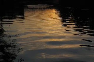 水，波浪，河流，镜像