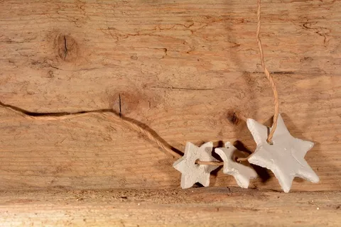 扁桃体，圣诞装饰，装饰，纱，木材