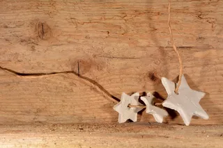 扁桃体，圣诞装饰，装饰，纱，木材