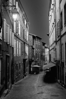 街道，车道，立面，落地灯