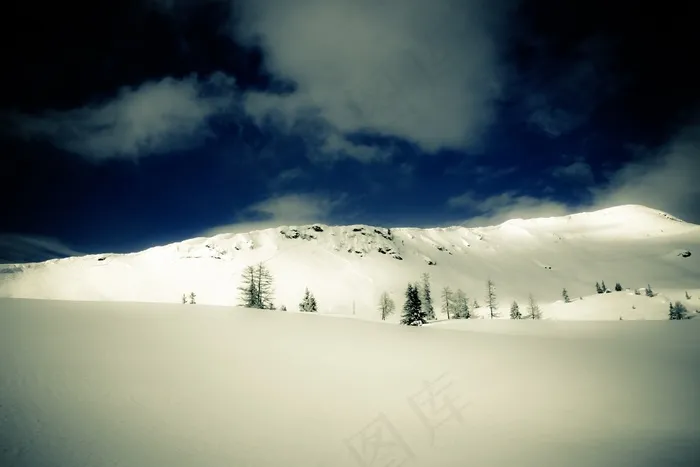 山，山，高山，徒步旅行，雪山