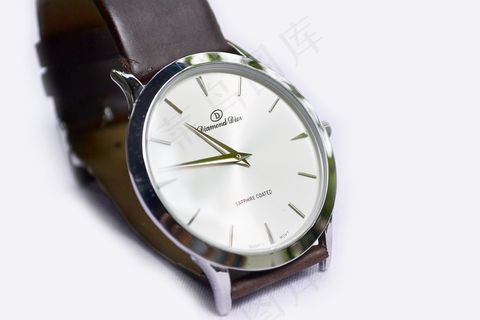 挂钟,时针,圆规,表带,手表,在白色背景上的手表