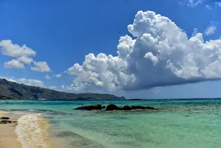 希腊，克里特岛，Elafonisi，海滩，太阳，假期