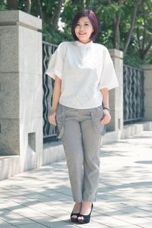 女孩，女人，时尚，白，灰色，美女