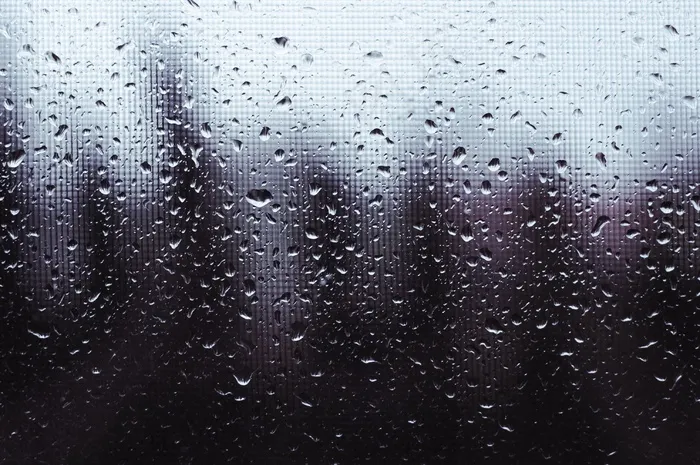 雨，窗口，湿，天气，雨滴，玻璃，液体