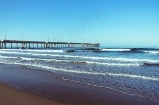 海洋,湖泊,江河,天空,飞机,码头登陆阶段海浪