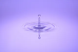 滴水，水，镜像，波，紫色，一滴水