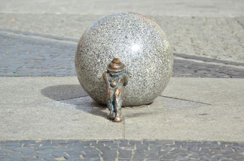 克拉斯纳尔，城市，人行道，市场，灰色，弗罗茨瓦夫