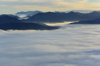 萨尔茨堡，奥地利，温特贝格，雾，云，高山