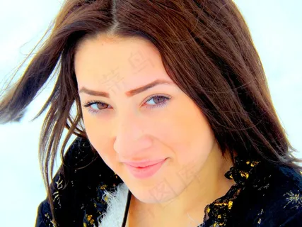 女孩，肖像，公主，故事，棕色，雪