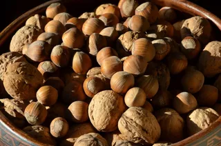 坚果，榛子，核桃，秋景，棕色，美味，食品