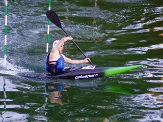 皮划艇，白水，水上运动，男子，年轻，运动型