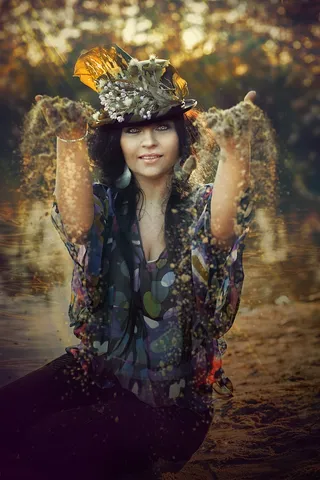 女人，脸，可用的特征，眼睛