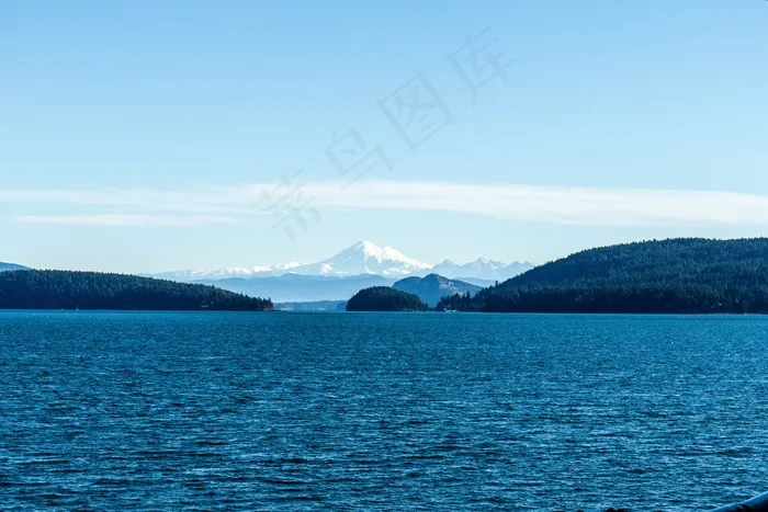 湖泊,海洋,山峦,牛仔裤,腿,景观水湖海