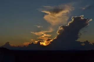 大自然，Sol，云，云，黄昏，日落