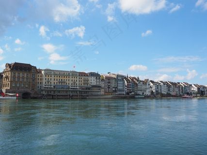 巴塞尔,城市,城市景观,房屋,海滨长廊,莱茵河,河 巴塞尔,城市,城市景观,房屋,海滨长廊,莱茵河,河