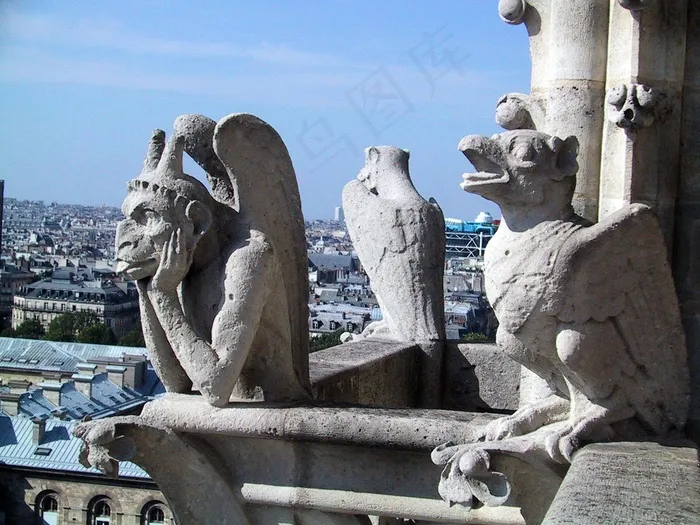 巴黎圣母院，巴黎，法国，巴黎圣母院，旅游
