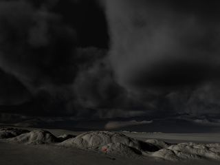 景观，天空，黑暗，云团，风暴，向前，威胁