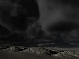 景观，天空，黑暗，云团，风暴，向前，威胁