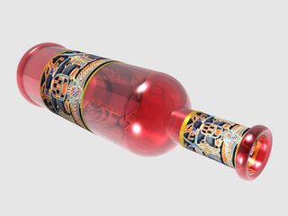 瓶饮,瓶子,红酒,鸡尾酒,药品,工作室拍摄的瓶红酒