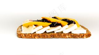 三明治，面包，奶酪，卡门培尔奶酪，干酪，芒果