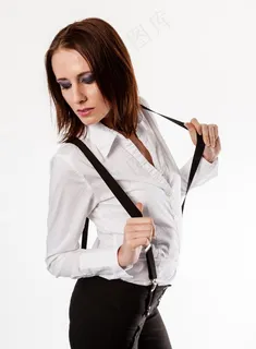 模型，构成，女人，有吸引力，白衬衫