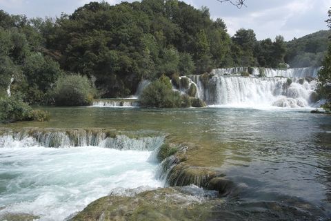 瀑布，风景，水