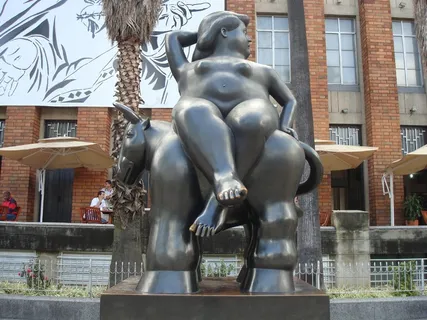 麦德林，哥伦比亚，Botero，雕像，雕塑，艺术品