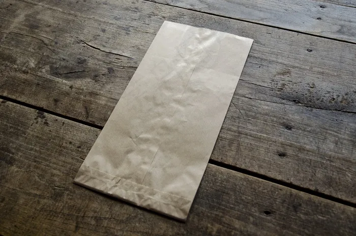牛皮纸袋，袋，纸，棕色，纸袋，空白