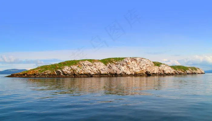 岛，岩，冲浪，天空，景观，自然，夏天