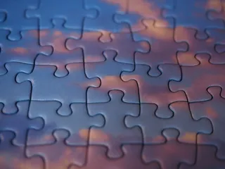 拼图碎片，物品，形式不同