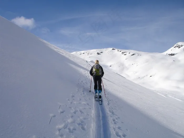 滑雪游览，滑雪游览，滑雪，Skitouren游客，户外
