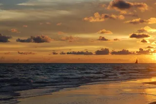 日落，午睡钥匙，佛罗里达，海滩