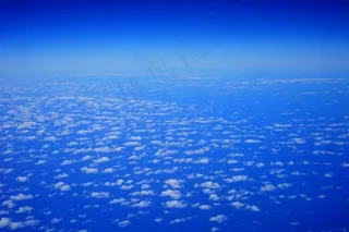 云，天空，飞，云层上方，蓝色