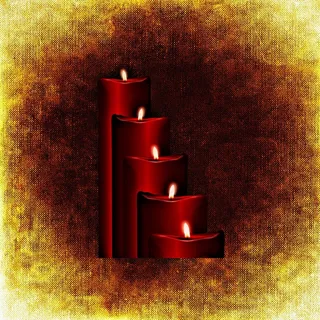 圣诞节，圣诞节的时候，蜡烛，明星，心情，来临