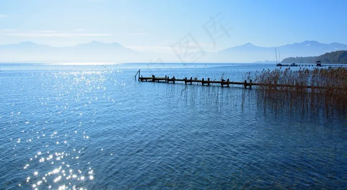 基姆湖，湖，水，景观，太阳，背光