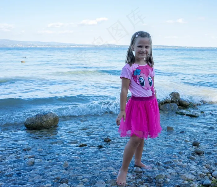 女孩，女性，海滩，年轻，人，人，可爱