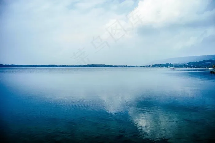 倒影，水，海洋，海滩，海岸，港口，港口