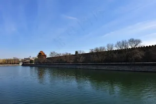北京护城河，故宫博物院