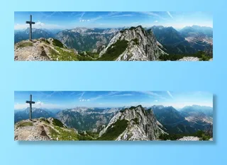 山脉，阿尔卑斯山，全景