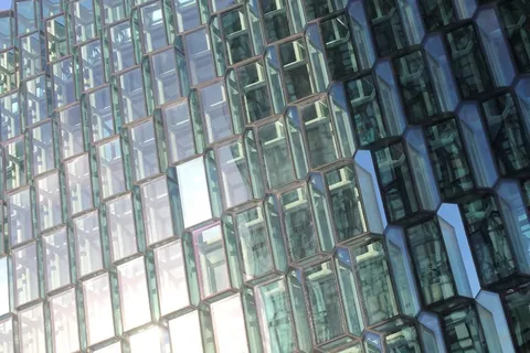 玻璃，立面，镜像，蜂窝，结构