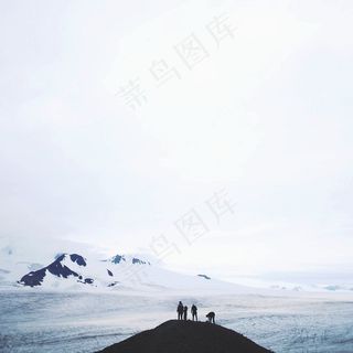 天空,冰雪,飞机,轿车,居民楼,冰岛雪冬天冰