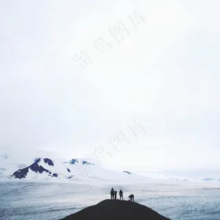 天空,冰雪,飞机,轿车,居民楼,冰岛雪冬天冰