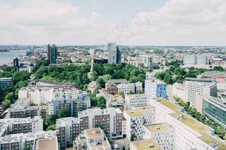 建筑,居民楼,轿车,图画,工艺品,上面的德国汉堡