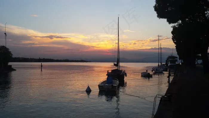 湖，加尔达湖，意大利，佩斯基耶拉，水，意大利语