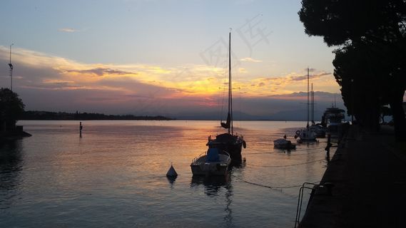 湖，加尔达湖，意大利，佩斯基耶拉，水，意大利语