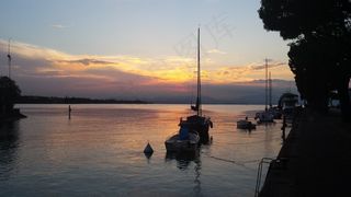 湖，加尔达湖，意大利，佩斯基耶拉，水，意大利语