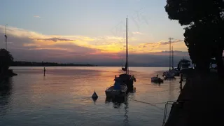 湖，加尔达湖，意大利，佩斯基耶拉，水，意大利语