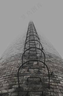 塔，楼梯，雾，体系结构